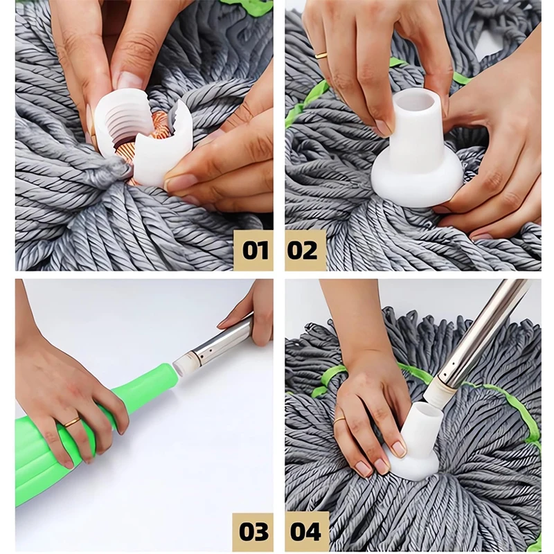 2 In 1 Dehydrated Mop Self Wringing Twist Mop For Floor Cleaning Long Handled Microfiber Floor Mop For Bathtub Living Room New