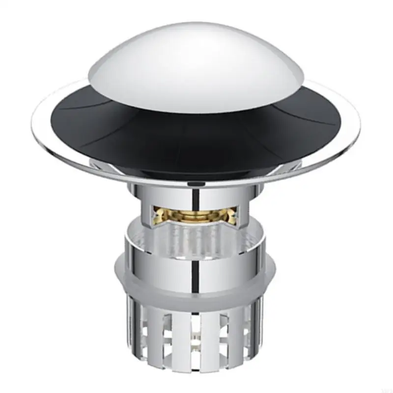 

X9FA Hygienic Bounce Up Bathtubs Drain Stoppers Quick Releases Plugs Hair Catcher