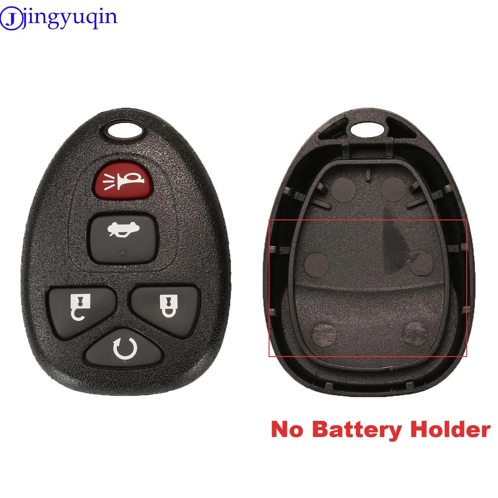 Jingyuqin Fernbedienung Auto Schlüssel Shell Cover Fall Styling Fob Blank Für G-M Pontiac Buick Keyless Entry Fall 5 Tasten Gummi pad