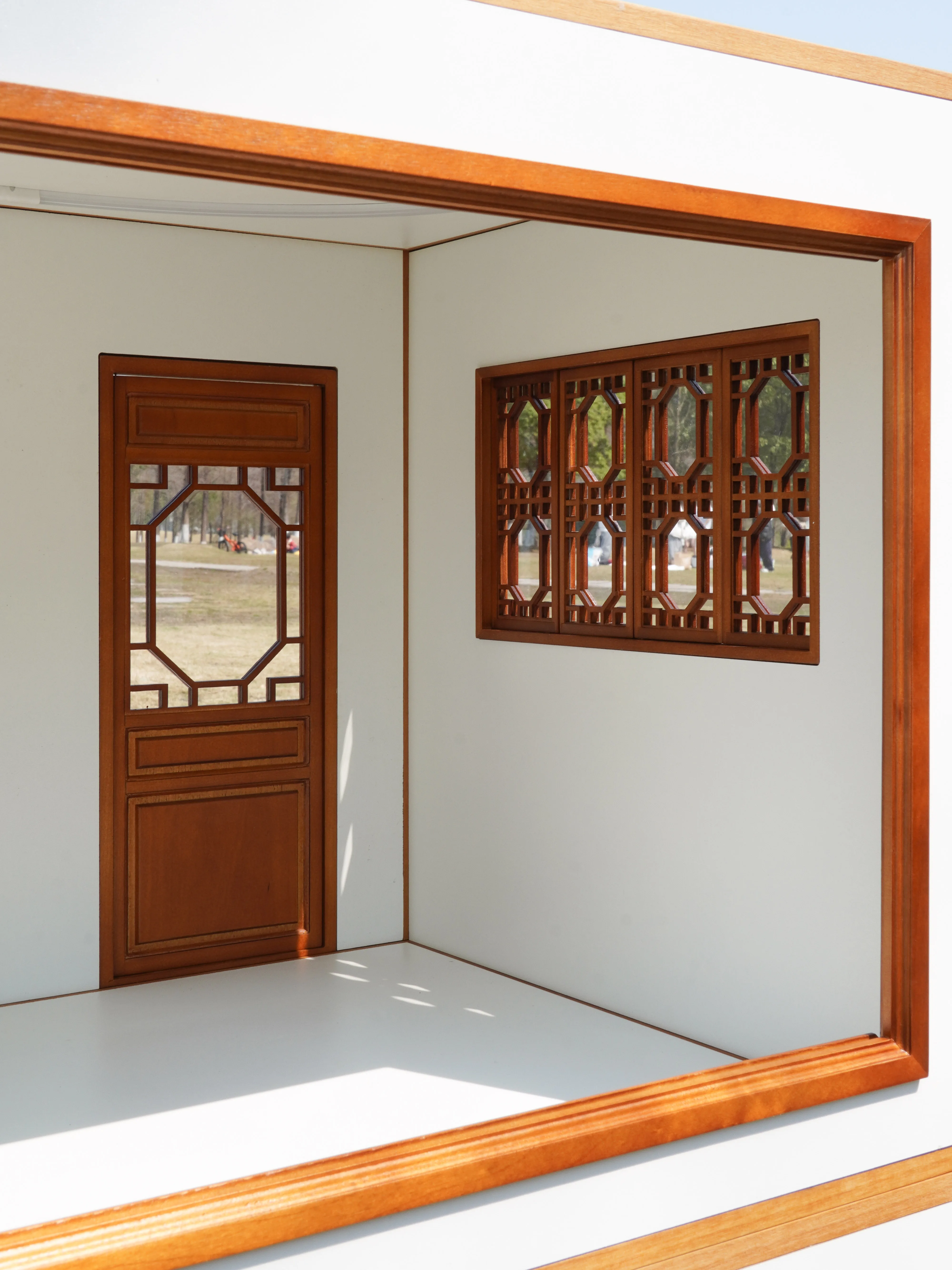 Maison de poupée 1:6 et 1:8, mini modèle, accessoires de meubles, maison de poupée avec un panneau de porte unique