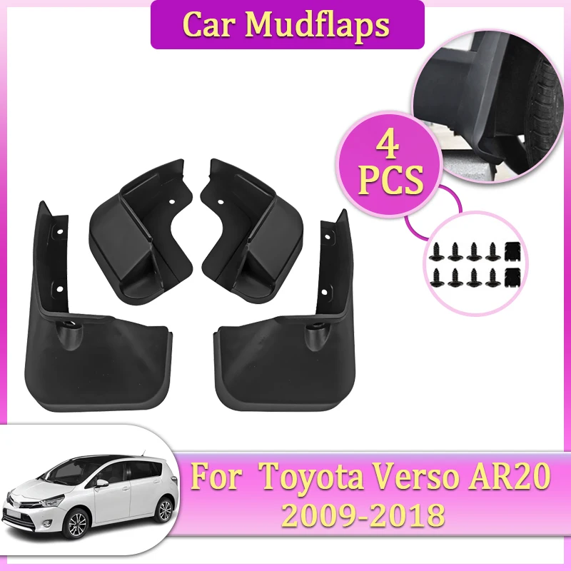 

Car Mudguard Part For Toyota Verso AR20 Accessories 2009~2018 2017 Mudflap Tool Splash Fender Flare Cover Guard Auto Mud Protect