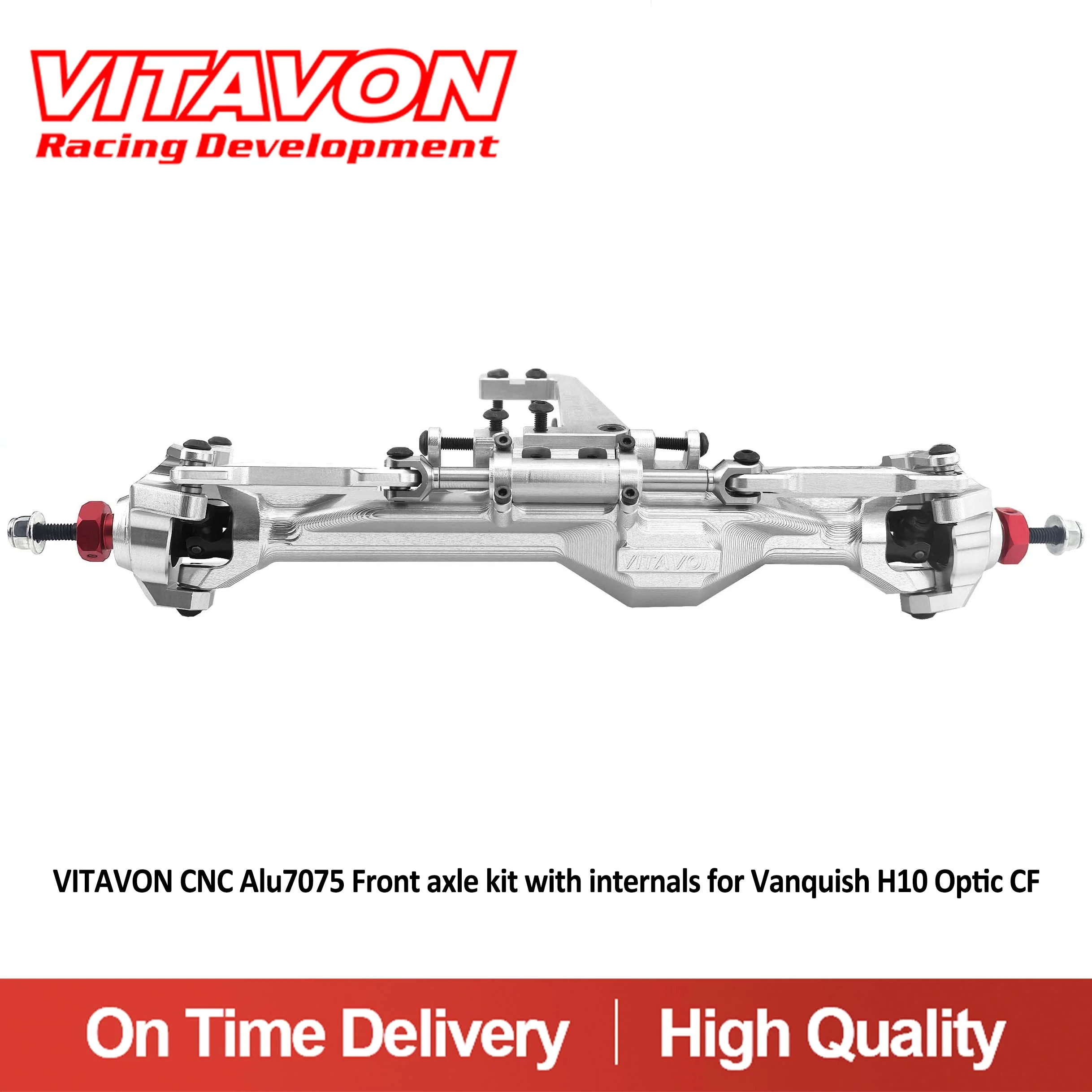 

VITAVON H10 CNC Alu7075 Комплект передней оси с стабилизаторами для Vanquish H10 Optic CF