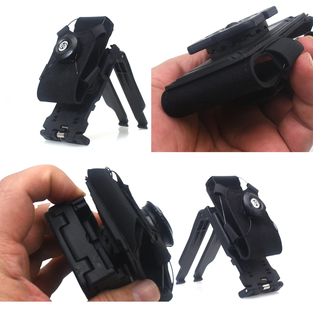 Soporte MOLLE grabadora – Fijación rápida 360º para chaleco y cinturón