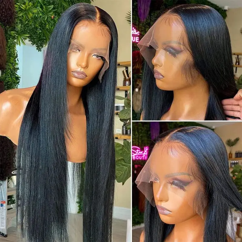 Bone Straight 13x6 HD Lace Frontal Wig 100% Human Hair Glueless Wig 13x4 HD Transparent Lace Front Wig Closure Wig Sale