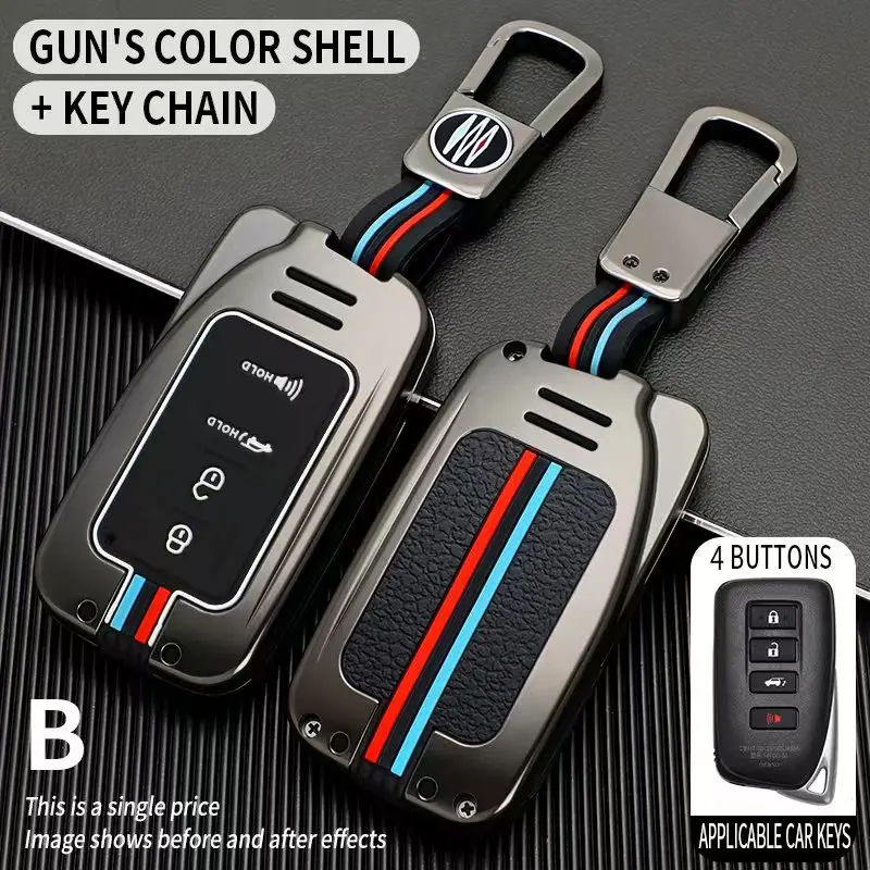 Car Key Case For Lexus NX200 NX300h RX350 450H 350 300HES200 ES300 LS500 UX300H GX MAX LX570 LX700 for 2 3 4 BUTTONS
