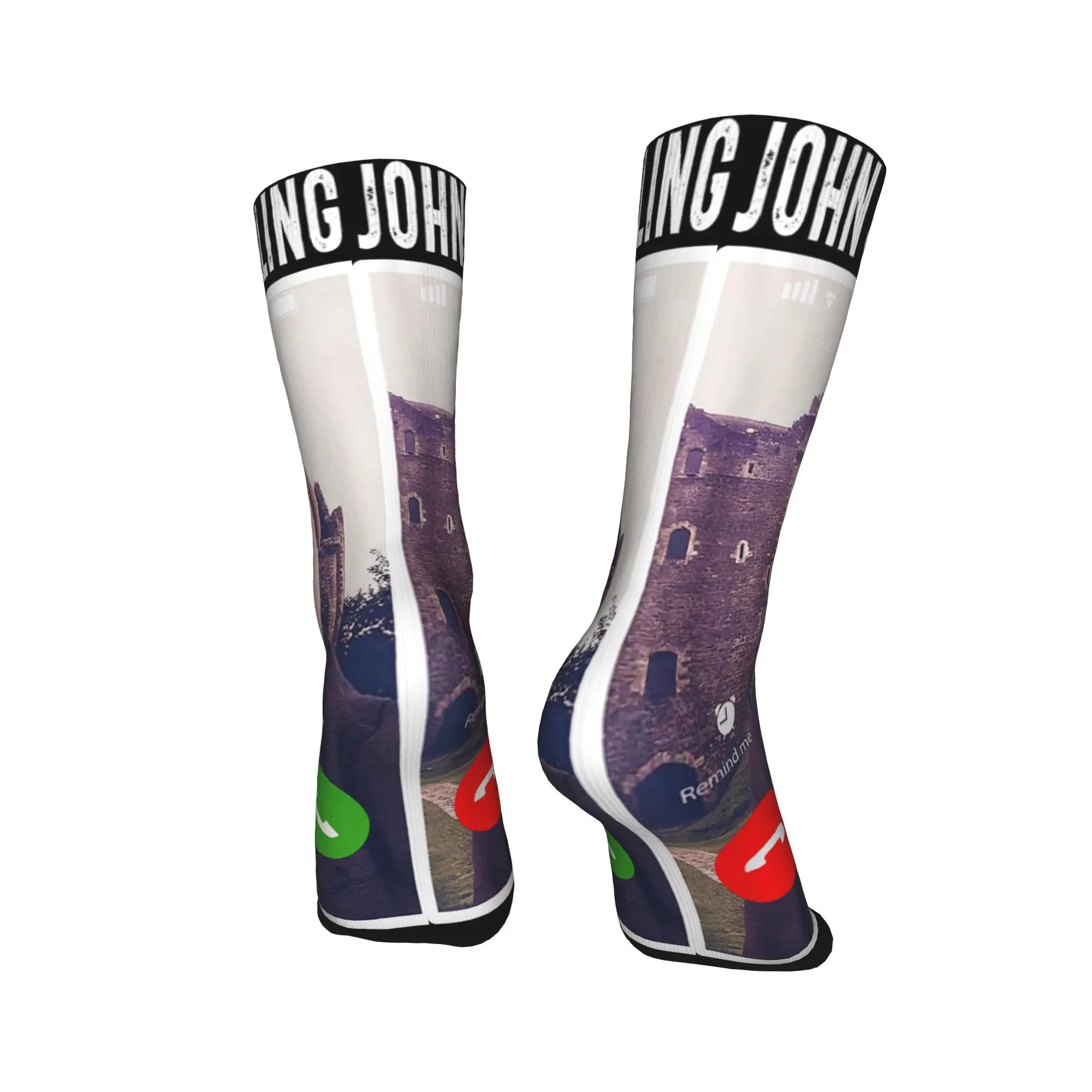 جون بورك الرد على المكالمات جوارب الهاتف Harajuku جوارب النساء الرجال لينة تنفس الجوارب في الهواء الطلق الشتاء الرسم عدم الانزلاق الجوارب