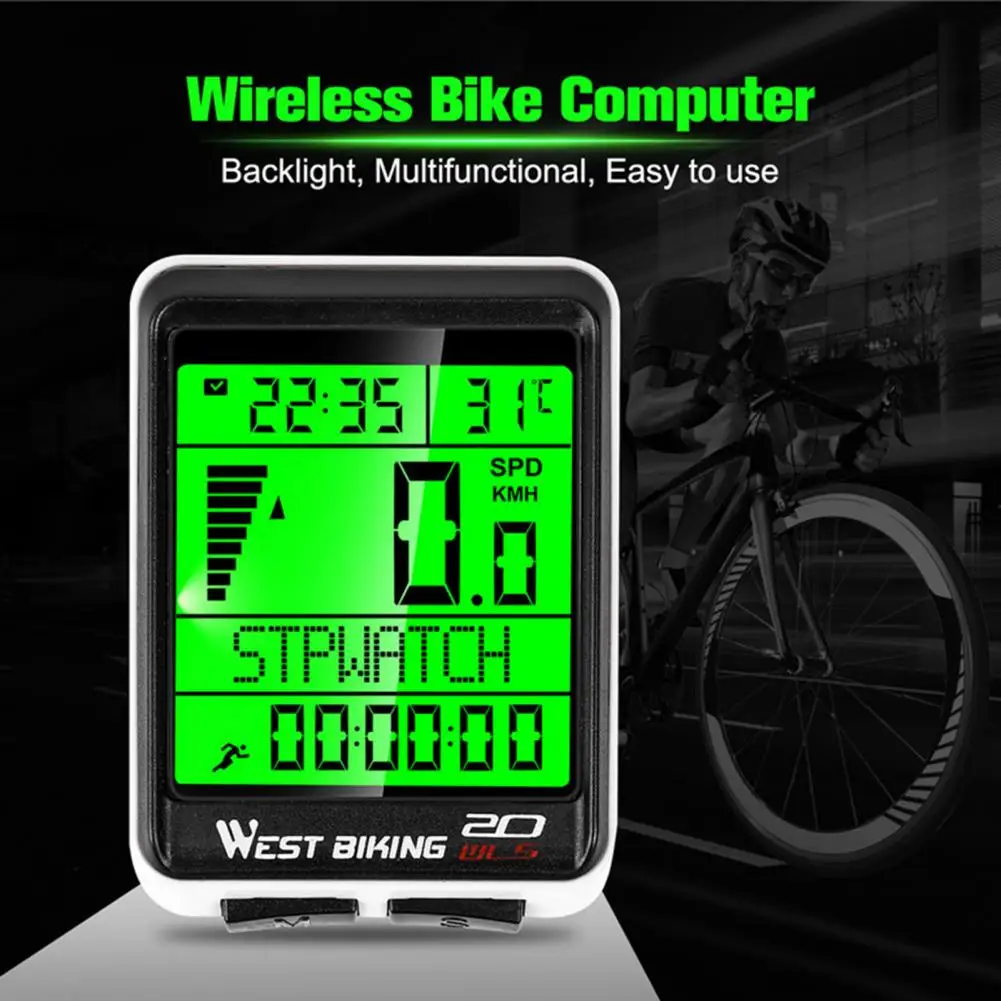 Bicycle Speedometer 5 Language Backlight Waterproof Bicycle Bike Cycle Lcd Display Digital Computer Speedometer Cycling Computer