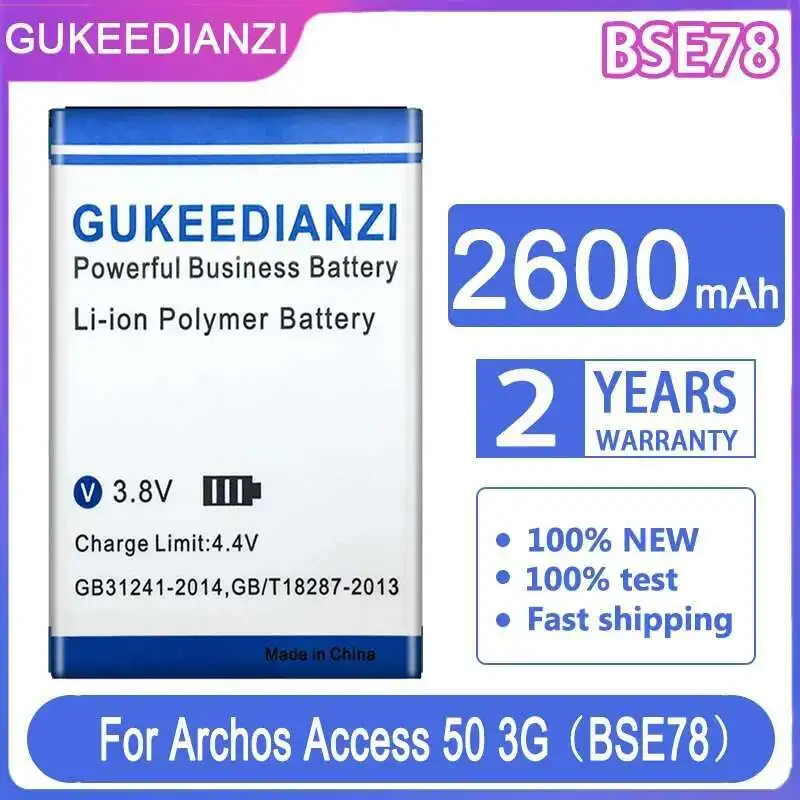 

BSE78 Mobile Phone Battery For Archos Access 50 3G AC50AS3G AC50AS4G Long Lasting 2600Mah