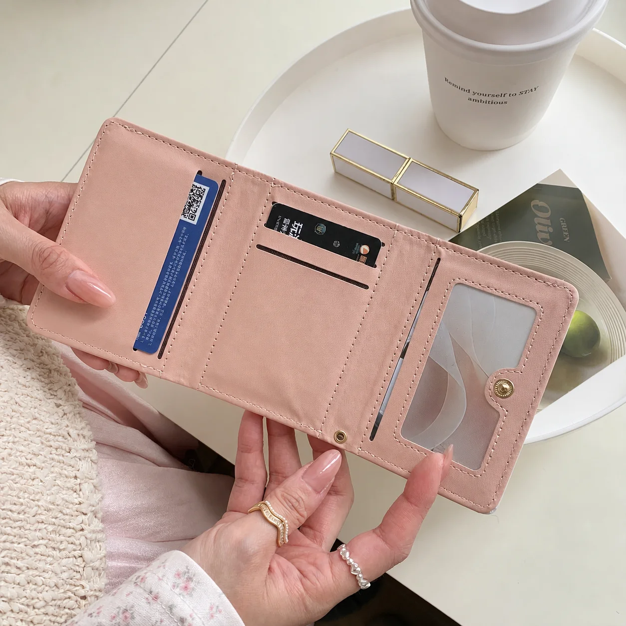 Cartoon Animal Wallet Cartoon Women'S Wallet Pu Wallet Tri-Fold For Students Women Cards