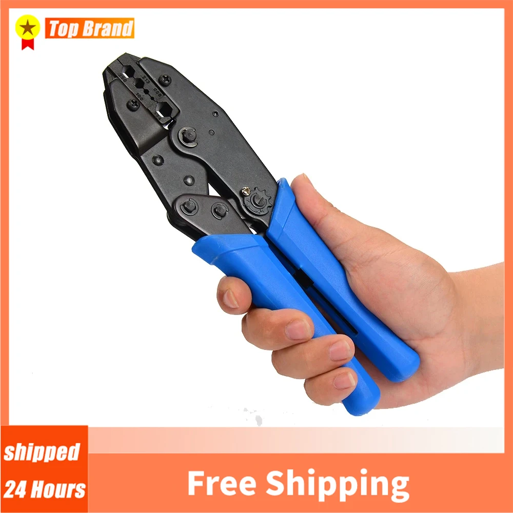 

BNC 5 Hole Crimping Pliers Multifunctional Ratchet Hexagonal Cold Press Pliers Coaxial Cable RG58 RG59 RG62 Crimping Tool