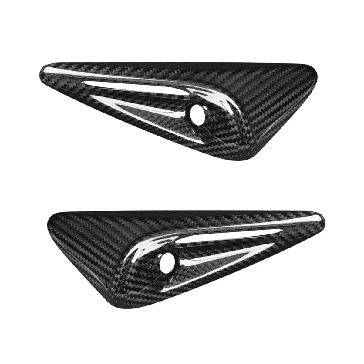 Real Carbon Fiber for Tesla Model 3 Highland 2024 Side Camera Cover Protection Trim Exterior Accessories