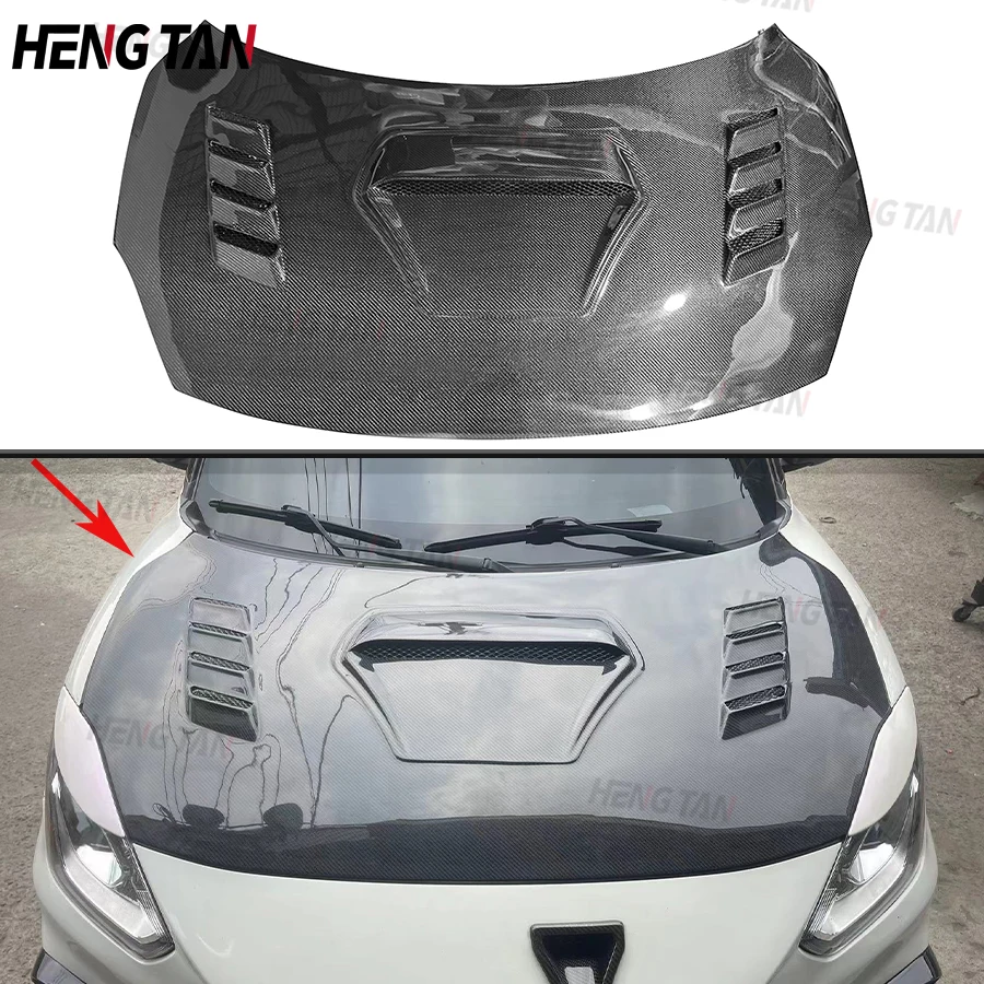 

For Suzuki Swift Sport ZC33S 2017-2022 Carbon Fiber Car Front Bumper Engine Cover Hood Bonnet Vent Upgrade Parts Body kit