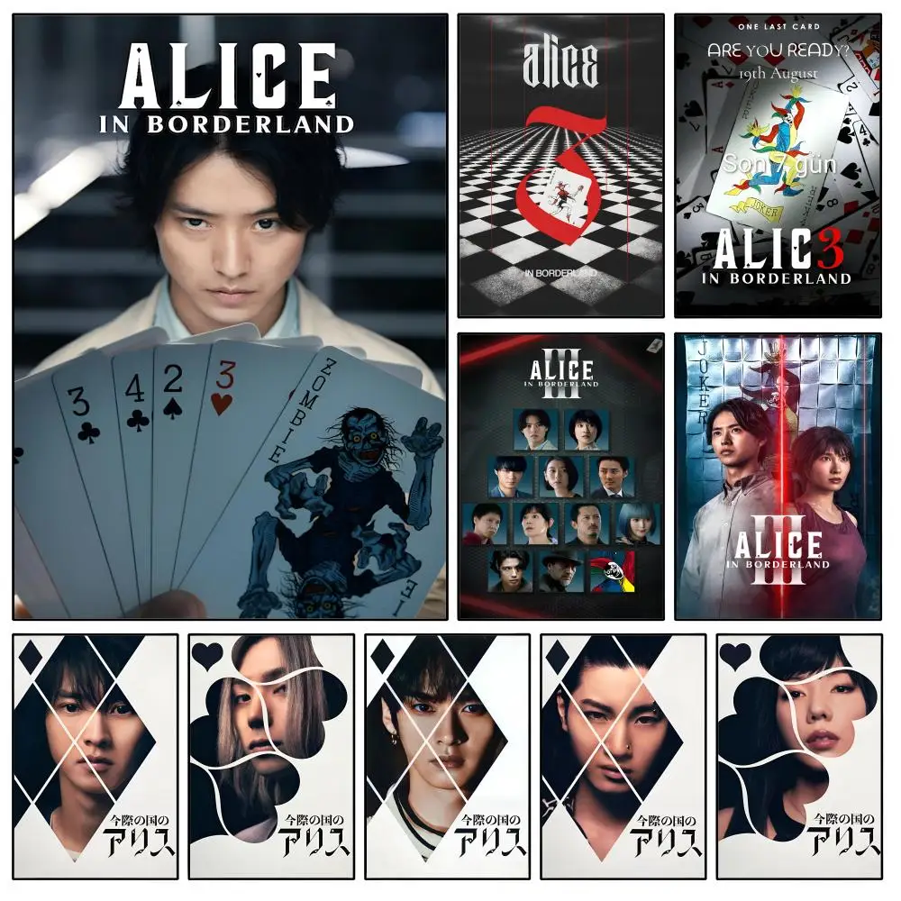 TV Alice In Borderland Poster Waterproof HD Modern Peel And Stick Wall Decor Bedroom Living Room Dorm Office