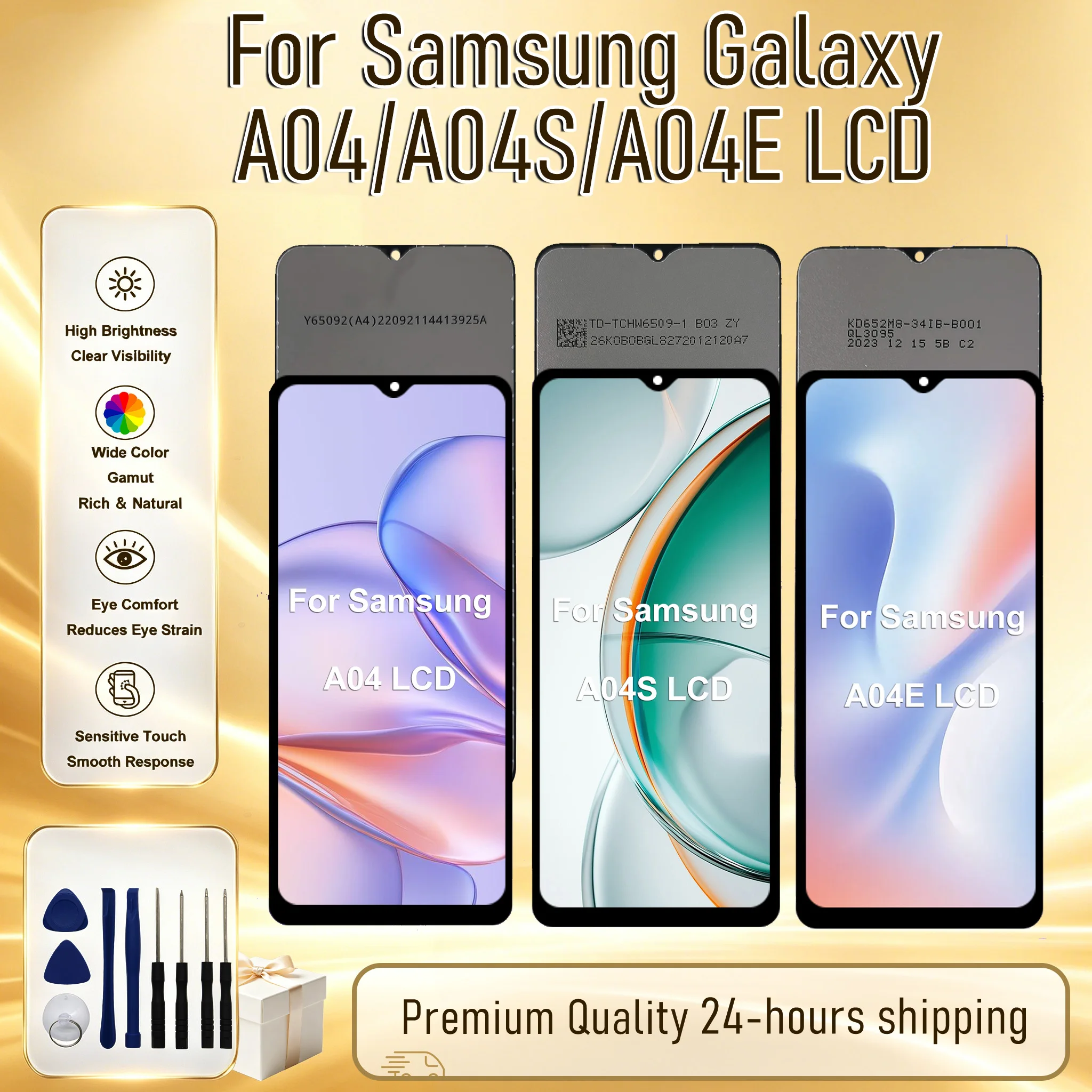 6.5" IPS For Samsung Galaxy A04 LCD A04E Display SM-A045F SM-A042F Touch Screen For Samsung A04S LCD SM-A047F Digitizer Assembly