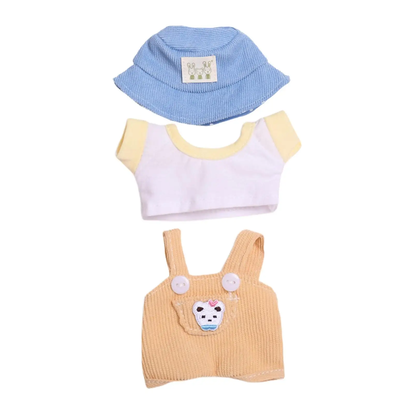 

Плюшевый топ и брюки для кукол, костюмы для воображения, координация кукол 5,91 дюйма