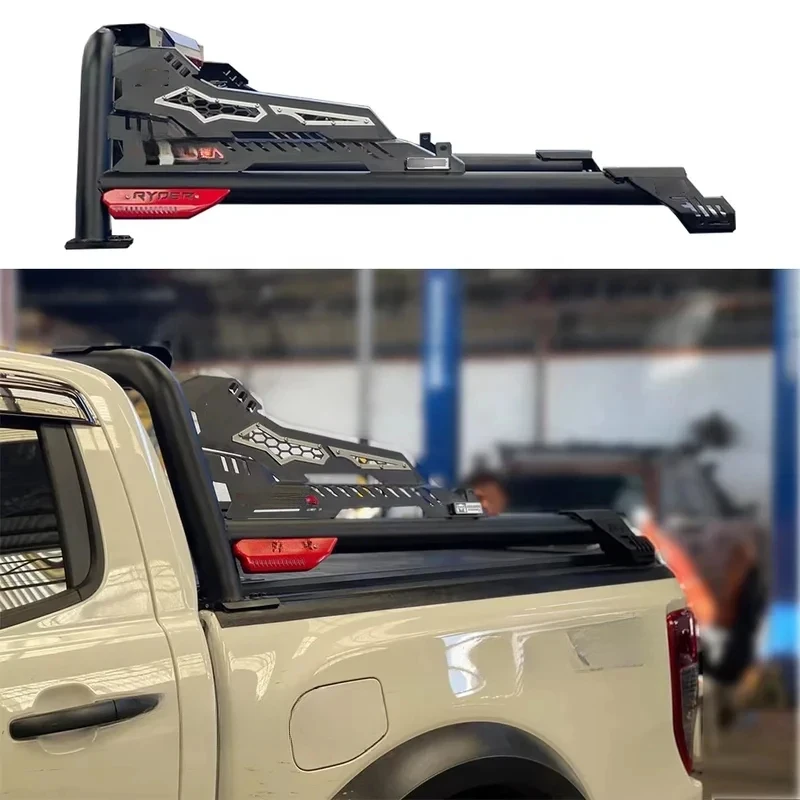 Pick Up Steel Ranger Hilux Rocco Vigo Np300 Dmax 4X4 Sport Roll Rear Bar