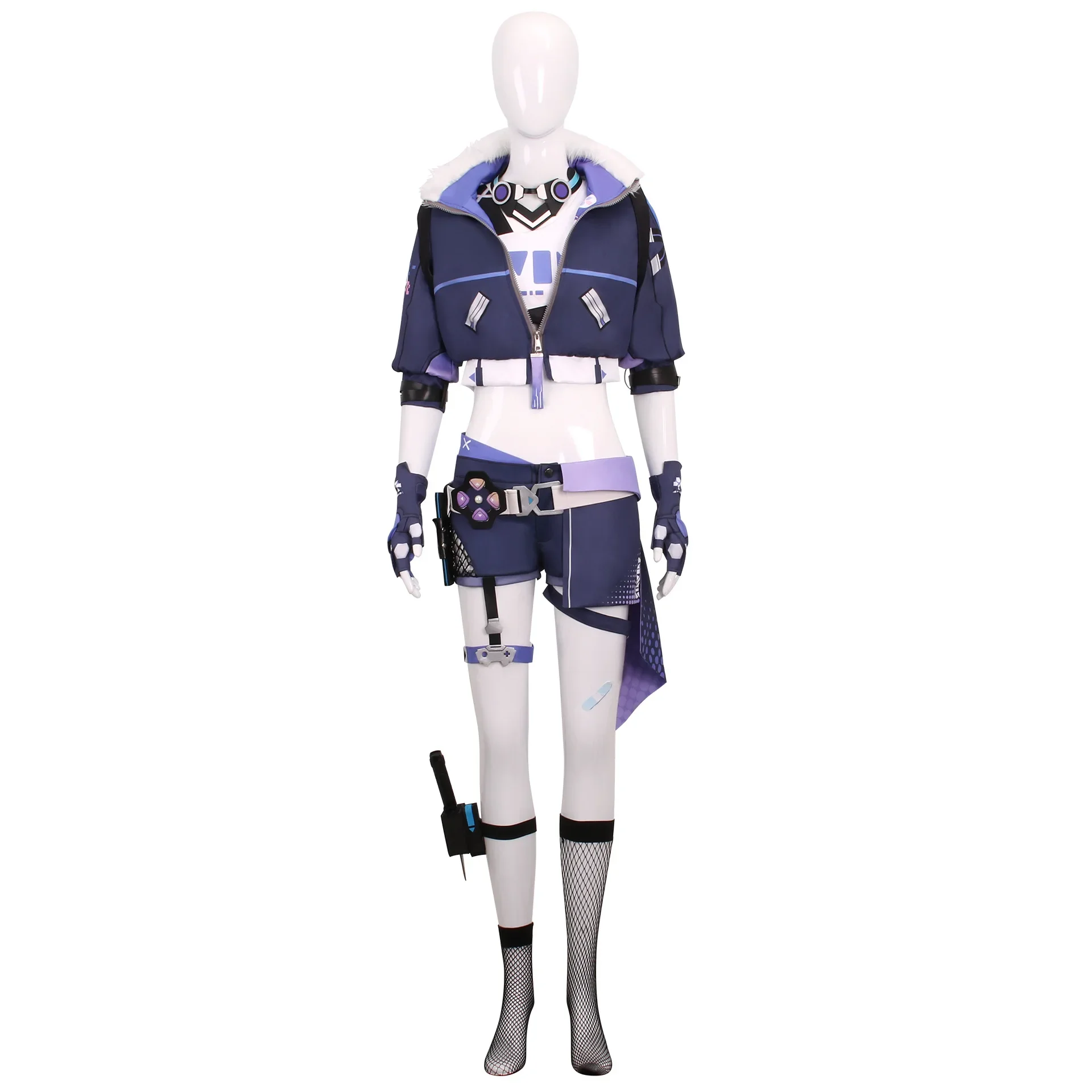 Honkai Impact 3rd Game Star Dome Railway Silver Wolf Same Cosplay Costume Set Anime Stage Performance Costume view 5