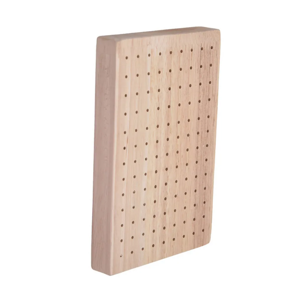 

Plug Board Wooden Insert Drying Table Child Display Oak Skewer Boards Food Holder