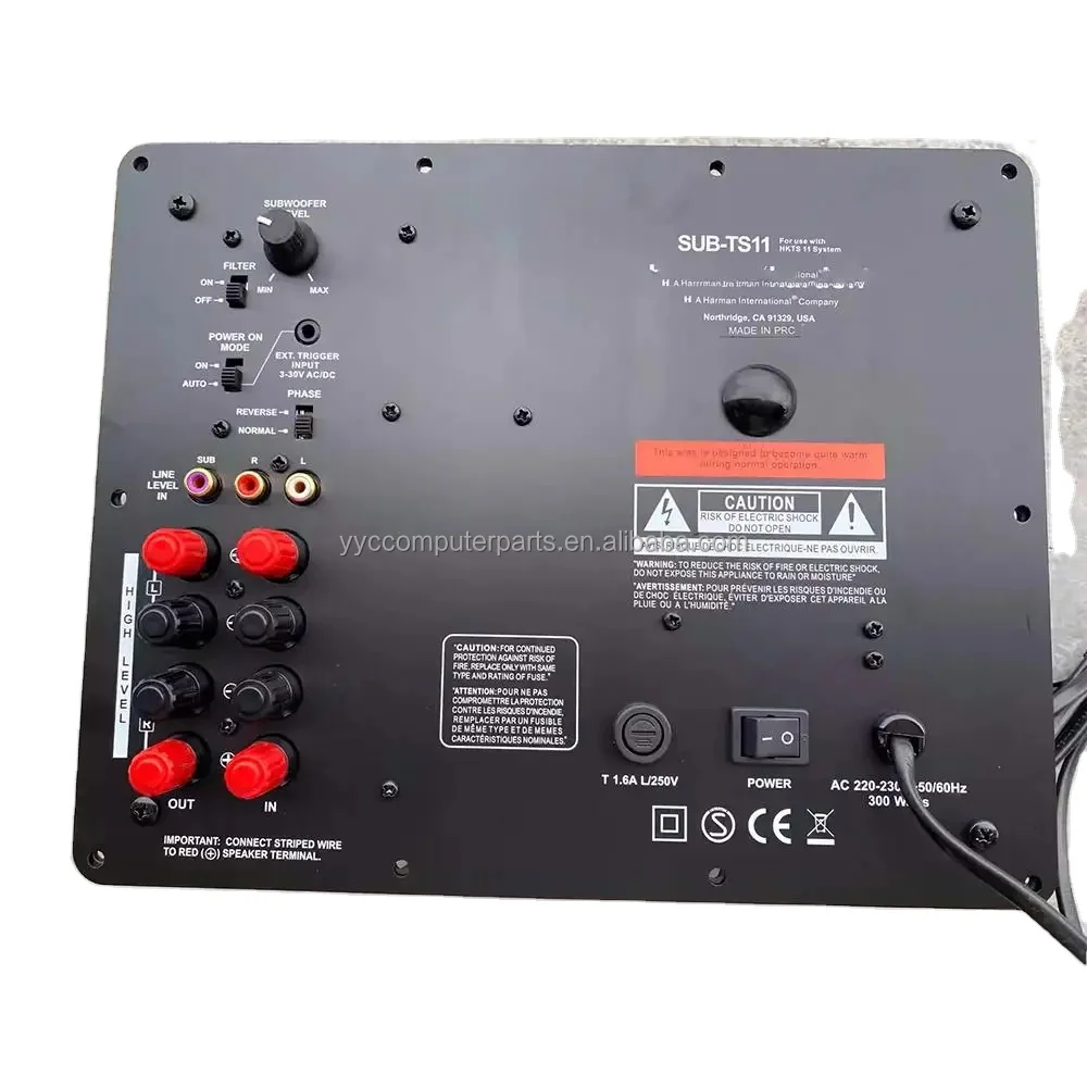 

2025 hot sale Rated Power 200W Peak Power 500W Signal Output Modul External Dimensions 270mm*215mm for Harman/Kardon SUB-TS11
