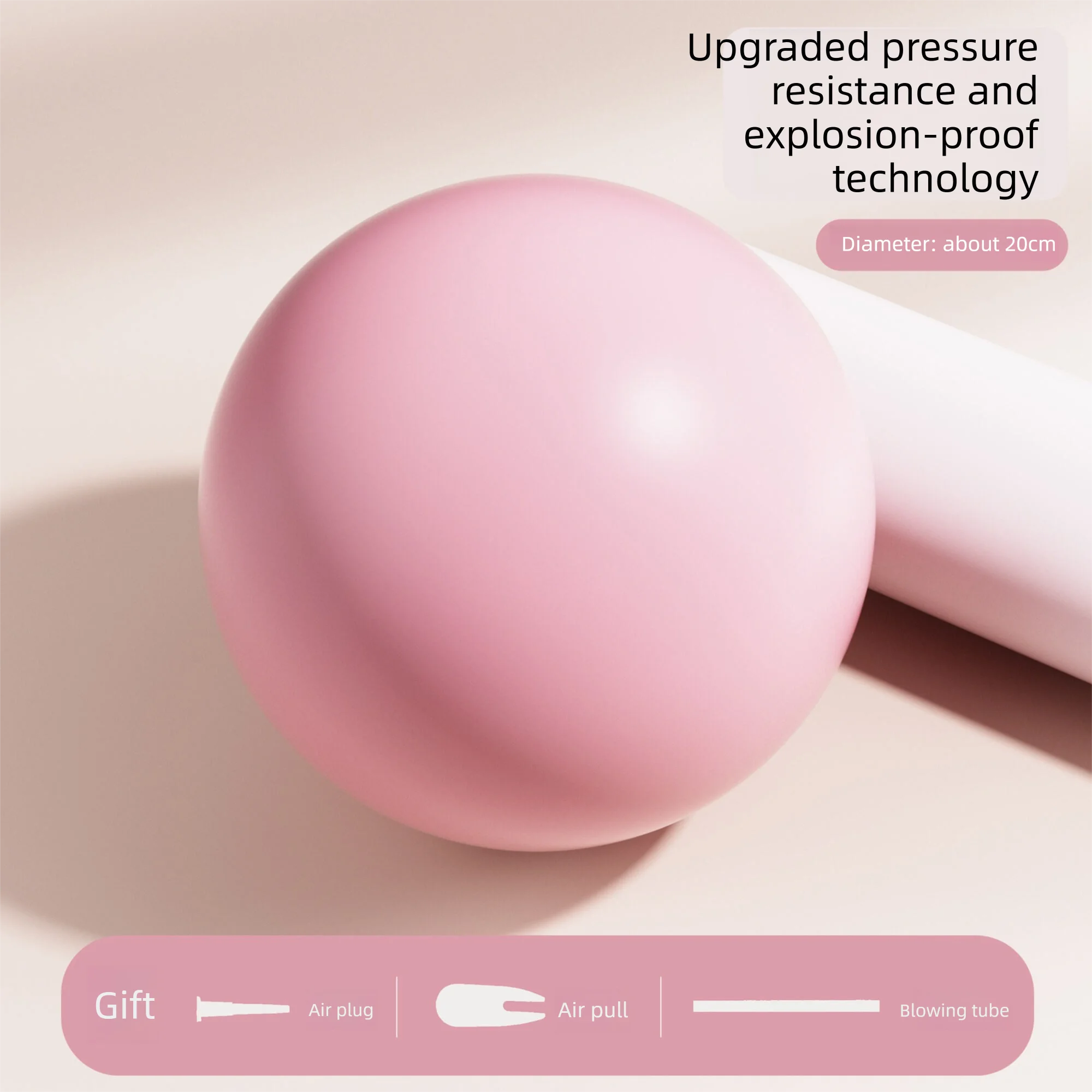 Thickened Yoga Ball Pilates Small Ball Fitness Equipment Core Shaping Postpartum Recovery Pelvic Floor Muscle Training