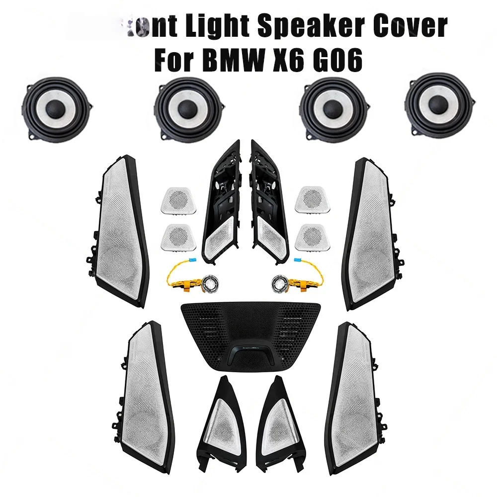 Ambient Light Speaker Cover For BMW  X6 G06 2019-2026 Speaker Upgrade Illuminate Midrange Tweeter Grille Up
