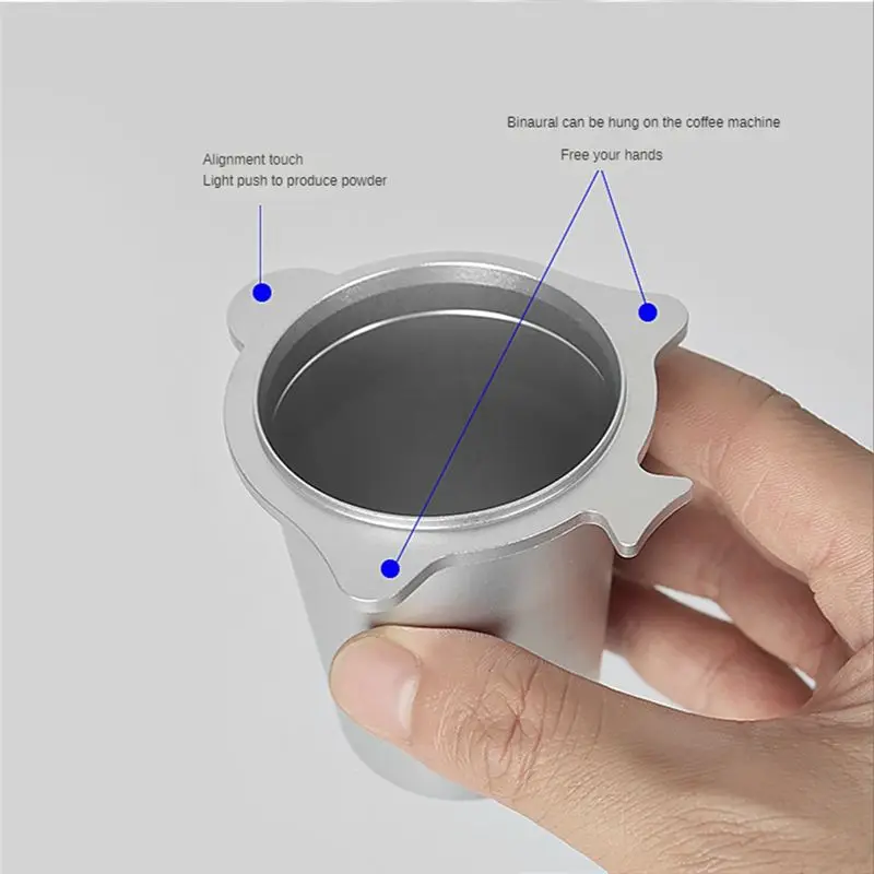 A36R لـ 8 سلسلة منتقي مسحوق القهوة كوب استقبال بكلتا الأذنين بدون استخدام اليد 54 مللي متر أجزاء ماكينة الاسبريسو 2 #6