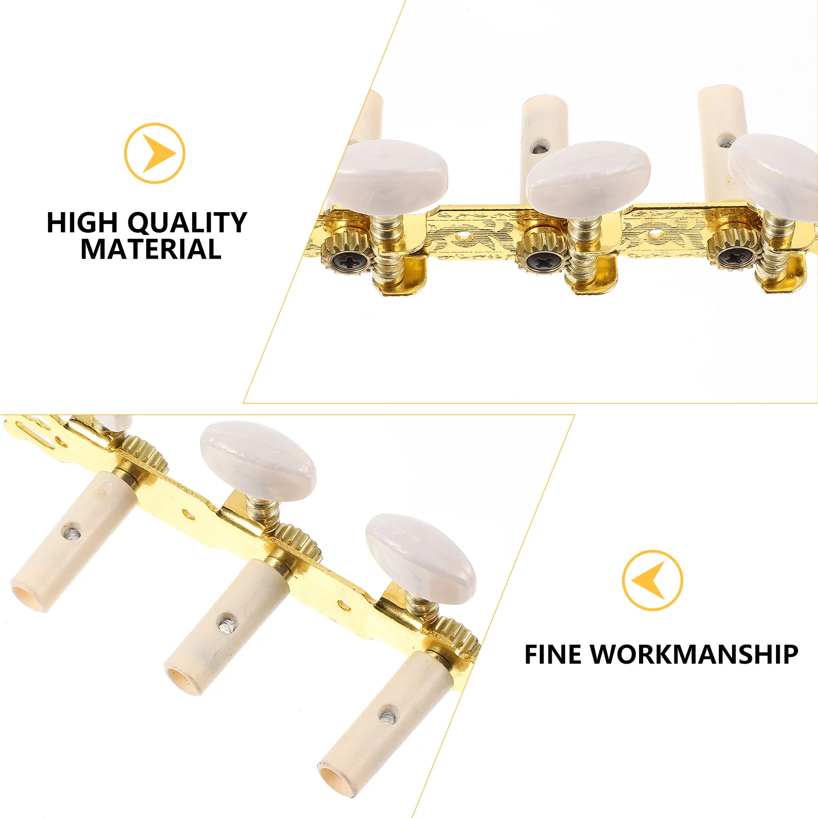 

1 Set Classical Tuning Pegs Golden Metal Guitar Machine Heads Durable Tuning Key Pegs Replacement For Guitar Accessories Tools