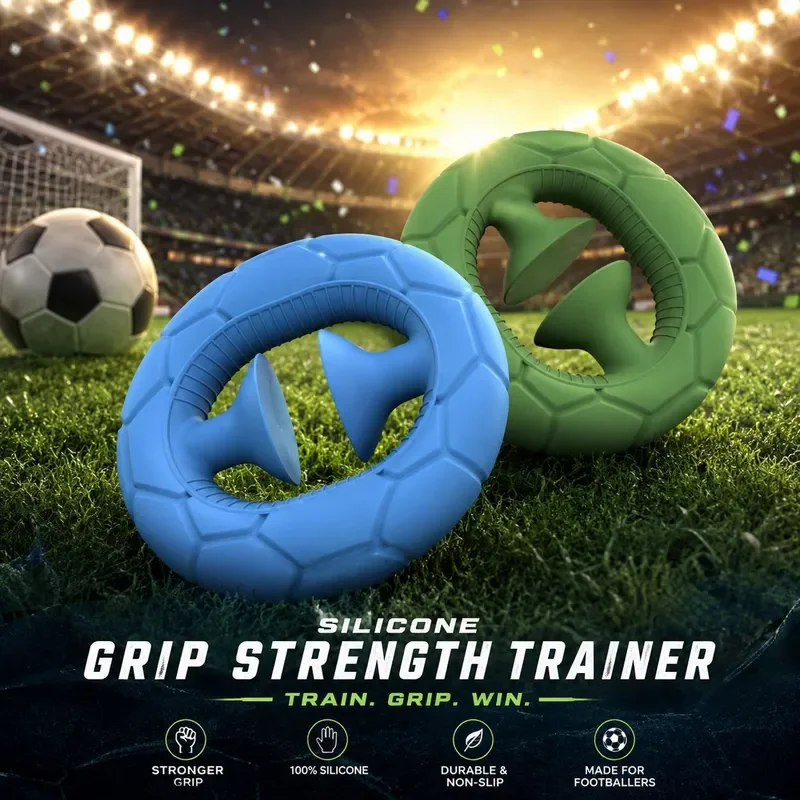 Factory direct sales football pattern silicone suction cup grip hand exercise decompression rehabilitation training non-slip
