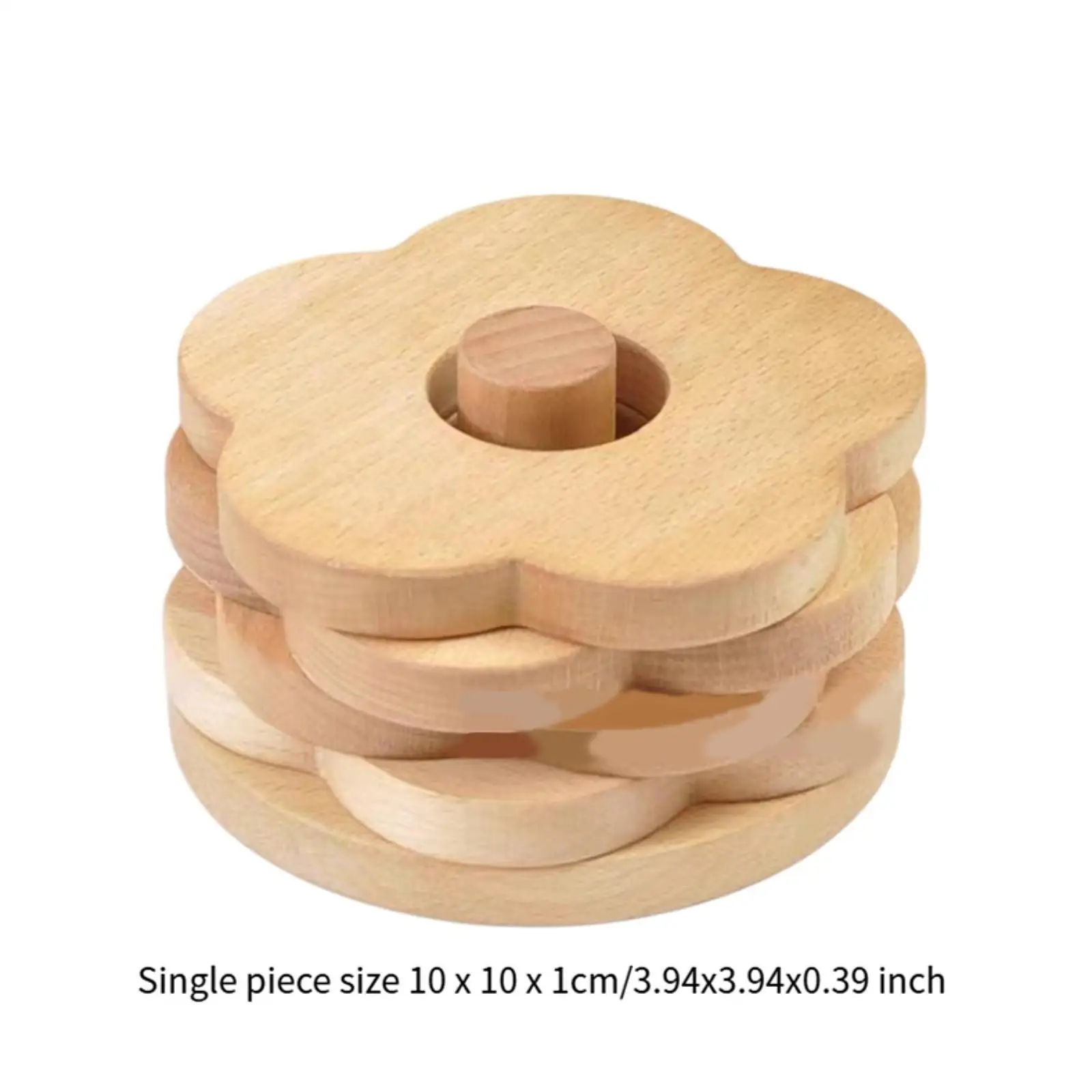 Houten onderzetters Bekeronderzetters Houten bekermat Tafelbescherming Onderzetters met houder voor theebar Mokken Thuis eettafel