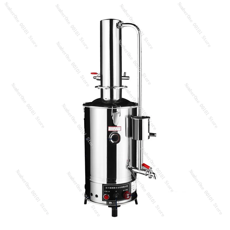 10L Lab Pure Water Distiller Electric Stainless Moonshine Still Filter And 29pcs 24/40 Chemistry Glassware Kit