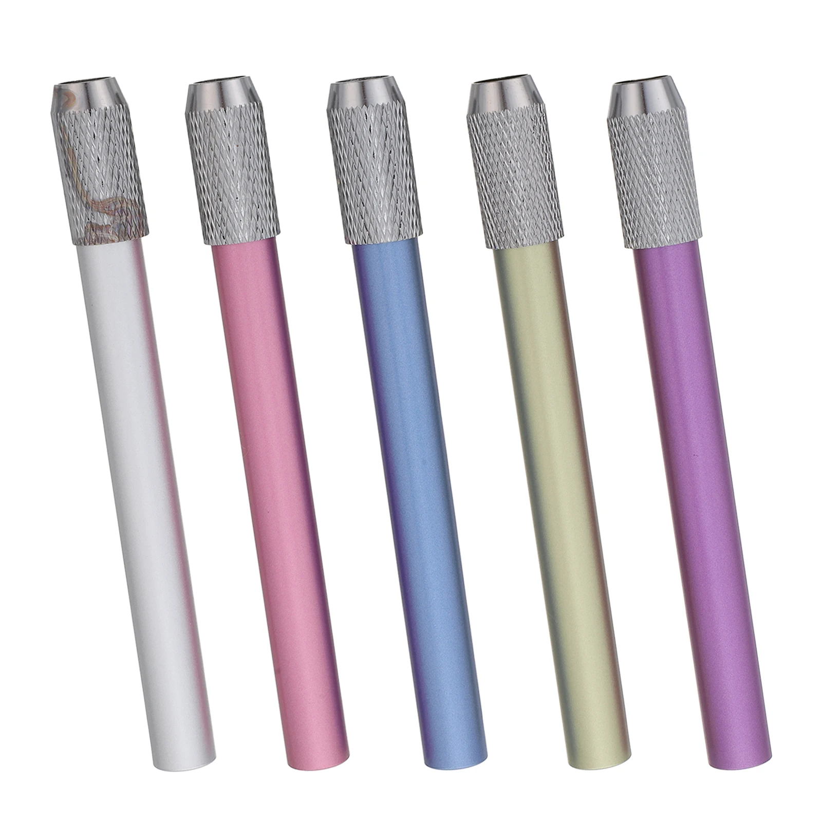 5 قطع من موسع أقلام الرصاص المعدنية للفنانين، حامل قضيب القلم خفيف الوزن وقابل للتعديل لأقلام الرصاص الملونة القصيرة وأداة الكتابة #4