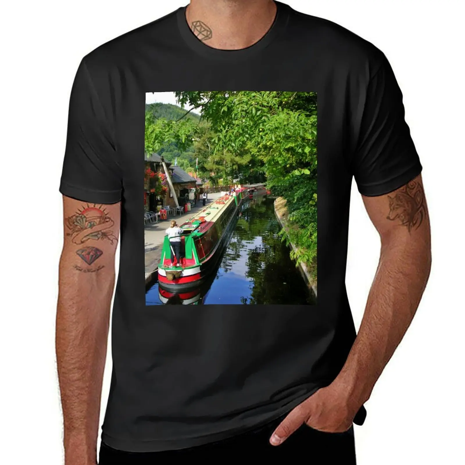 

Llangollen Canal T-Shirt customs animal prinfor boys oversizeds boys animal print mens funny t shirts