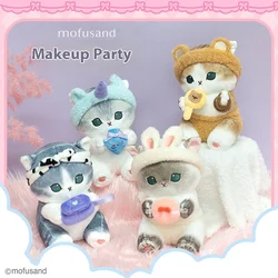 Original Mofusand Shark Cat Makeup Party Series 9-Inch 22cm Plush Doll Ornament, Lovely Gift for Girls, Cute Stuffed Animal Toy