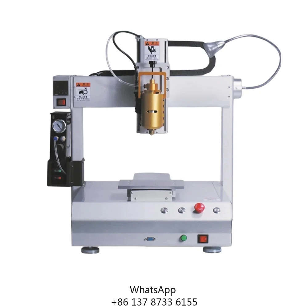 التلقائي بالكامل الصناعية الايبوكسي AB الأشعة فوق البنفسجية الغراء الاستغناء روبوت 220 فولت الساخن تذوب لاصق موزع قضيب الرش 1 سنة PLC #1