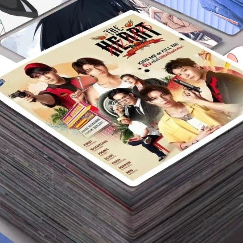 56PC/SET Joongdunk Firstkhaotung HD Poster Thai TV The Heart Killers Drama Stills Hand Account Materials Notebook Cup Phone DIY