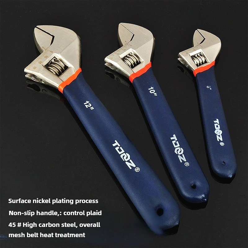 

Adjustable Wrench Manual Slip Joint Wrench with Non Slip Plastic Handle