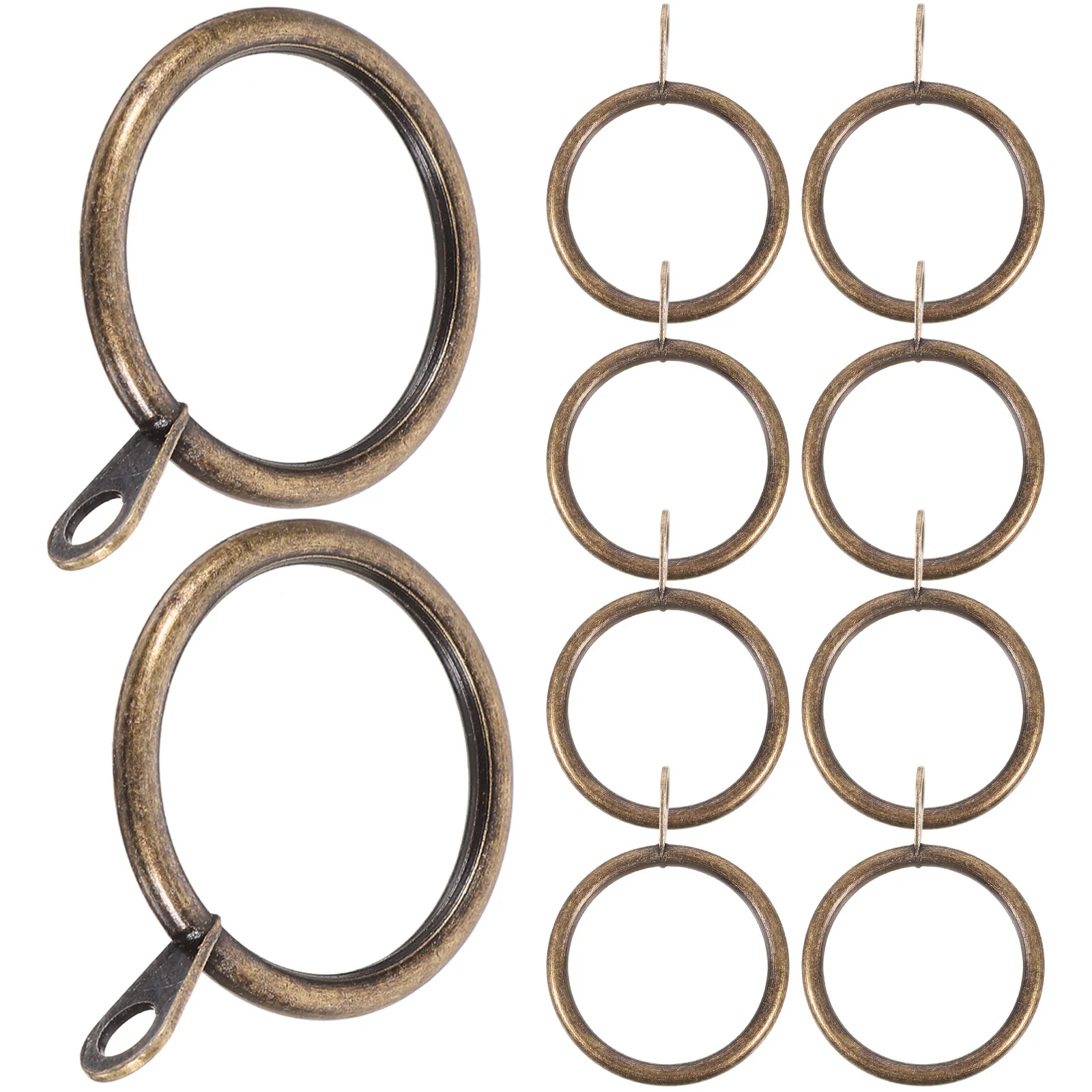 

20 шт., кольца для штор, толстые кольца с ушками из нержавеющей стали для душевого окна, ванной комнаты, декоративные подвесные аксессуары
