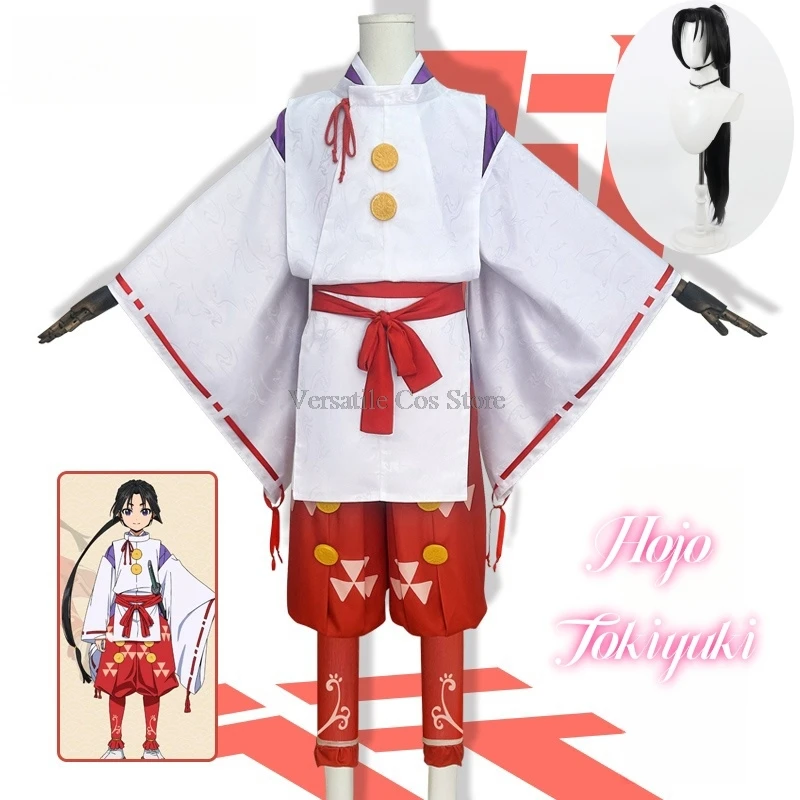 

Red Kimono Women Costumes Anime Woman Cosplay The Elusive Samurai Outfits Adult Men's Hojo Tokiyuki Whole Cosplays Female Femme