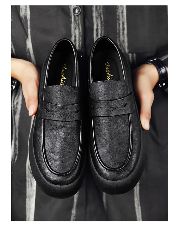 

Men's Loafers, Spring, Large Size, Round Toe, Men's Slip-On Shoes, Casual Shoes, Simple, Lightweight, Slip-On Shoes 2026