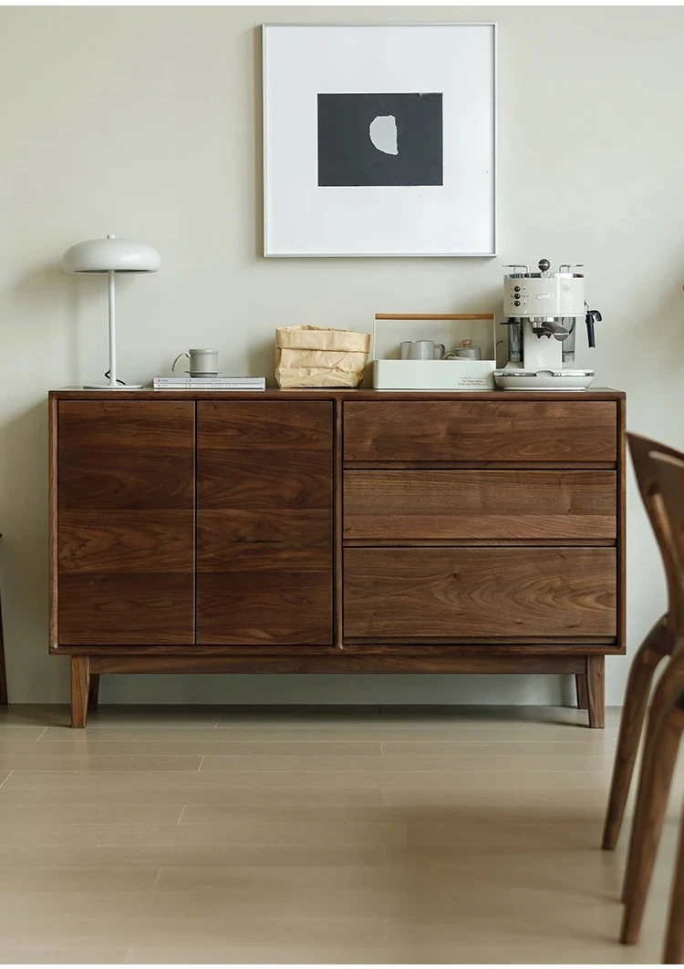 

Северная Америка, черный орех, боковой шкаф из массива дерева, сетка для хранения, сервант, шкаф для телевизора, все массив дерева, скандинавский стиль