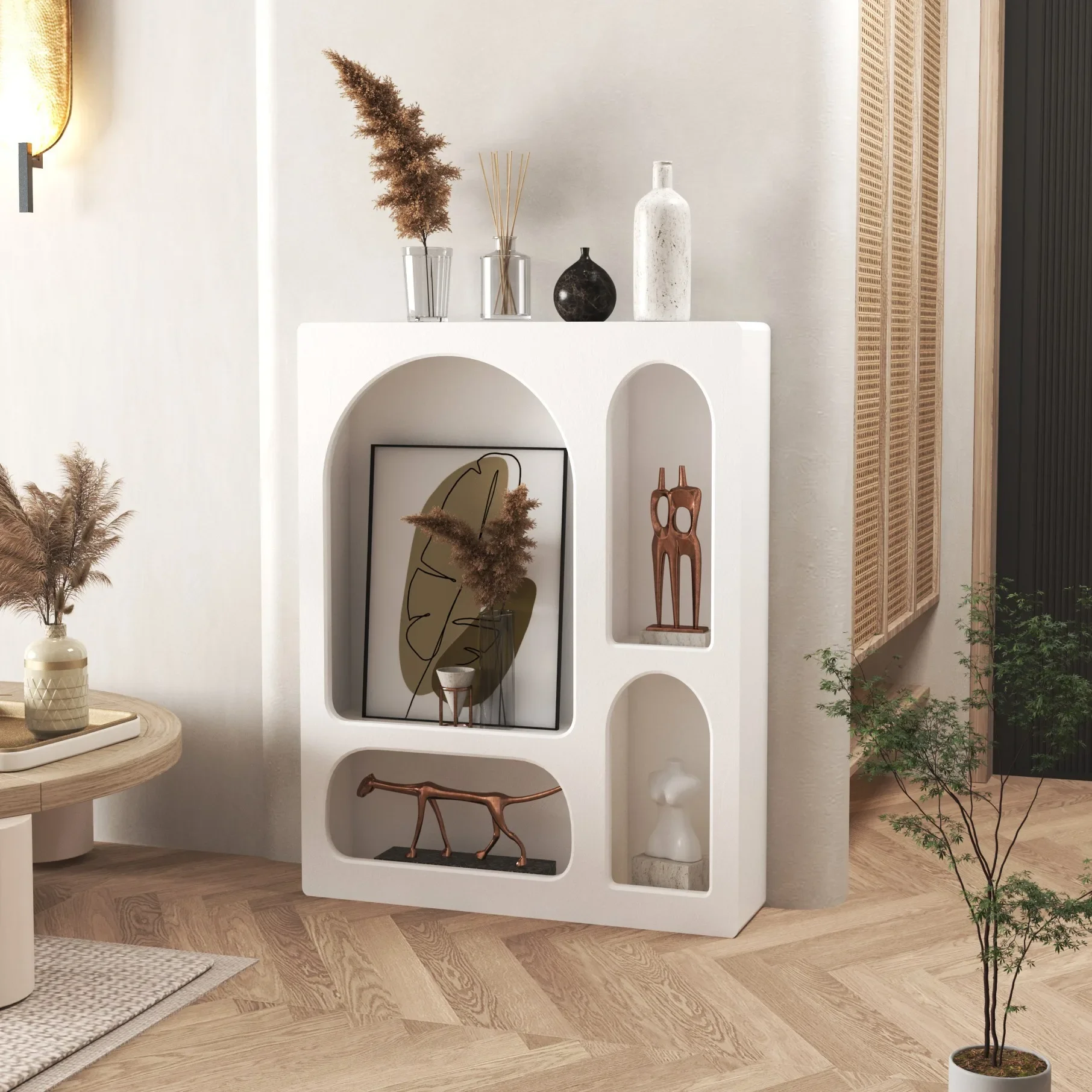 Entrance Storage Cabinet Locker Display Decorative Cabinet Art Shelf