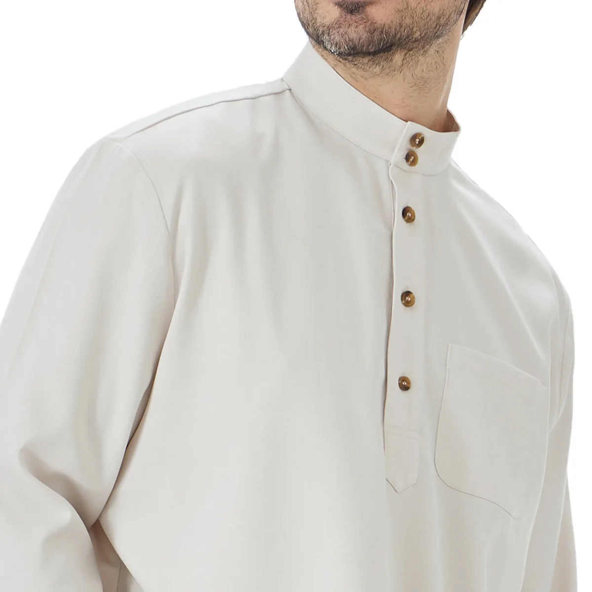 Muslim Men Shirt 2 Piece Set Blouse Pants Suit Top Trousers Outfits Eid Pockets Ramadan Morocco Dubai Islam Male Arabic Ensemble