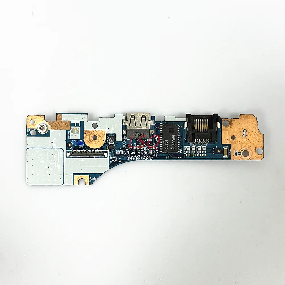 New Original USB Sub Card Board Connector For Lenovo Thinkpad E490S I/O board Network Card Board FE480 NS-B913 FRU:02DL873