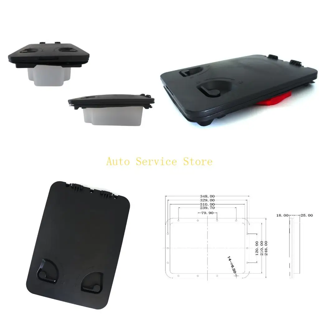 462A Reinforced Polymer Plastic Boat Panel Cover Featuring Simple Press Fastener For Quick Access And Installation