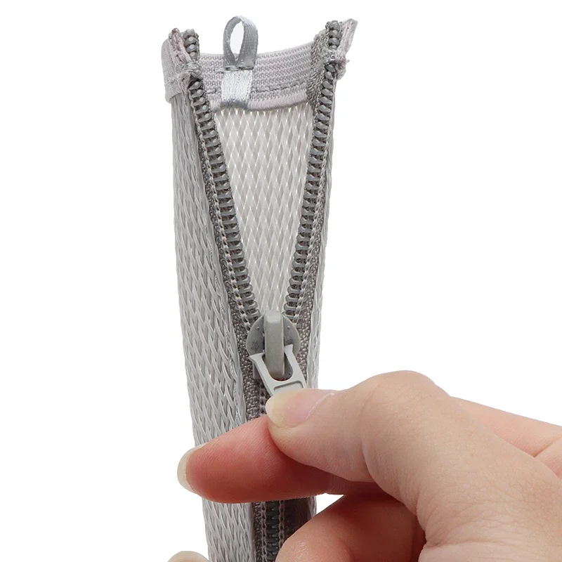 1/2PCS Zipper Woven Network Cable Concealer Cable Manager 1M Zipper Cable Sleeve Can be Used Computers TV Tables Home Offices