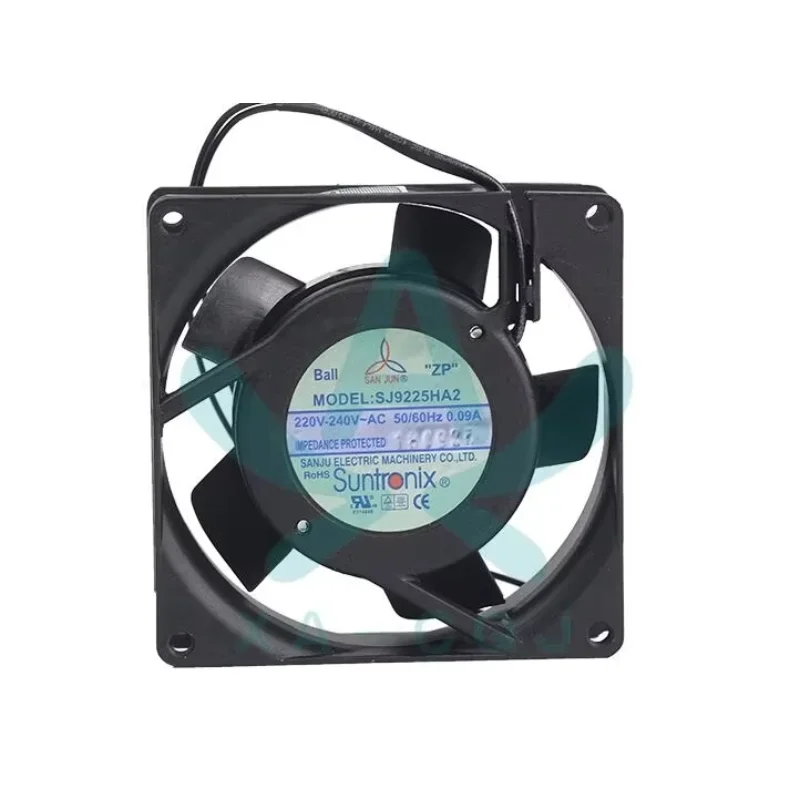 

SAN JUN SJ92025HA2 AC 220V 240V 0.09A 92x92x25mm 2-проводной вентилятор охлаждения для сервера