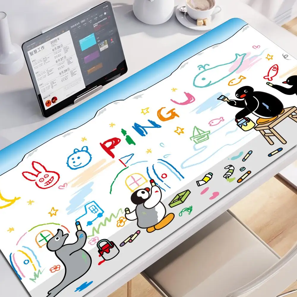 Cute Pingu Mousepad Mousepad New Arrivals Large Gaming Mousepad L XL XXL Gamer Mouse Pad Size For Keyboards Mat