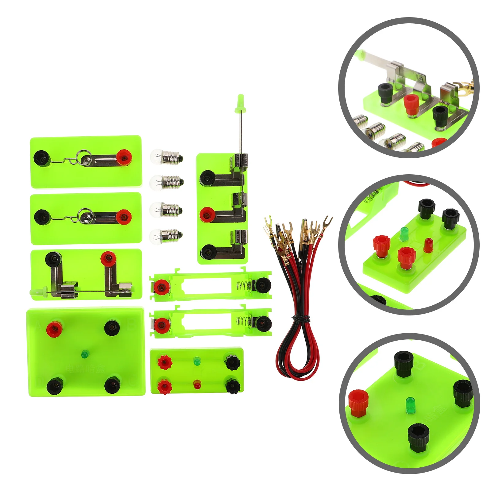 

Educational Electrical Circuit Kit Physics Science Experiment Box Hands-on Learning Set for School Science Classes Basic