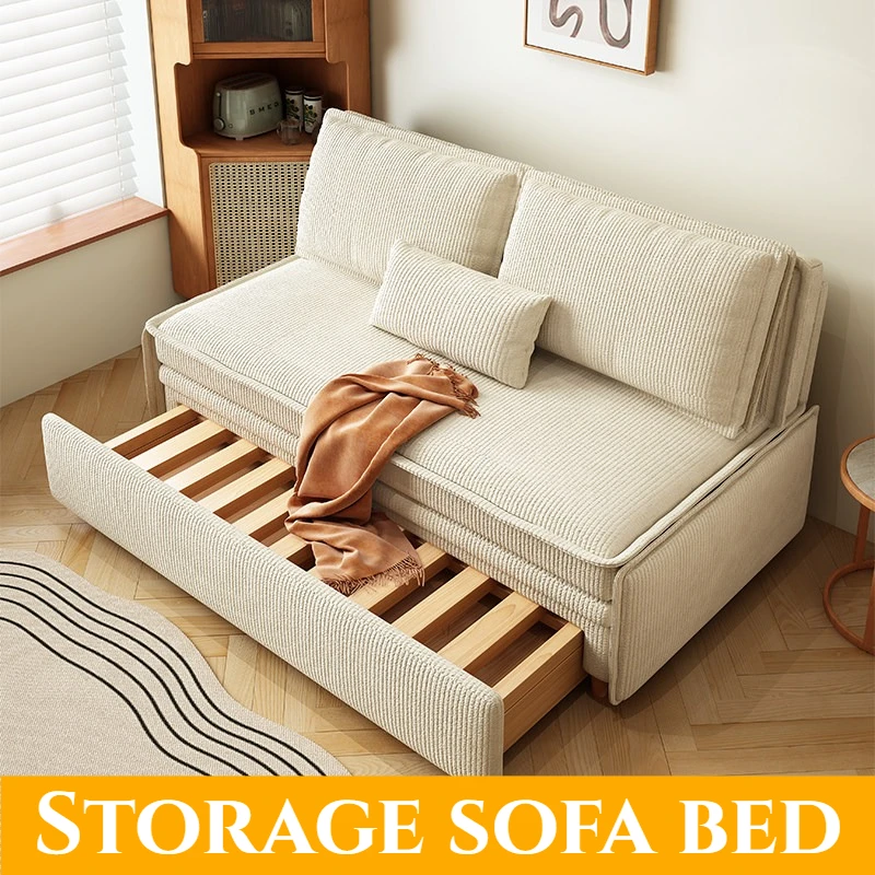 Sofá cama multifuncional y cómodo para apartamentos pequeños, sofá moderno para sala de estar, sofá cama plegable, muebles de interior.