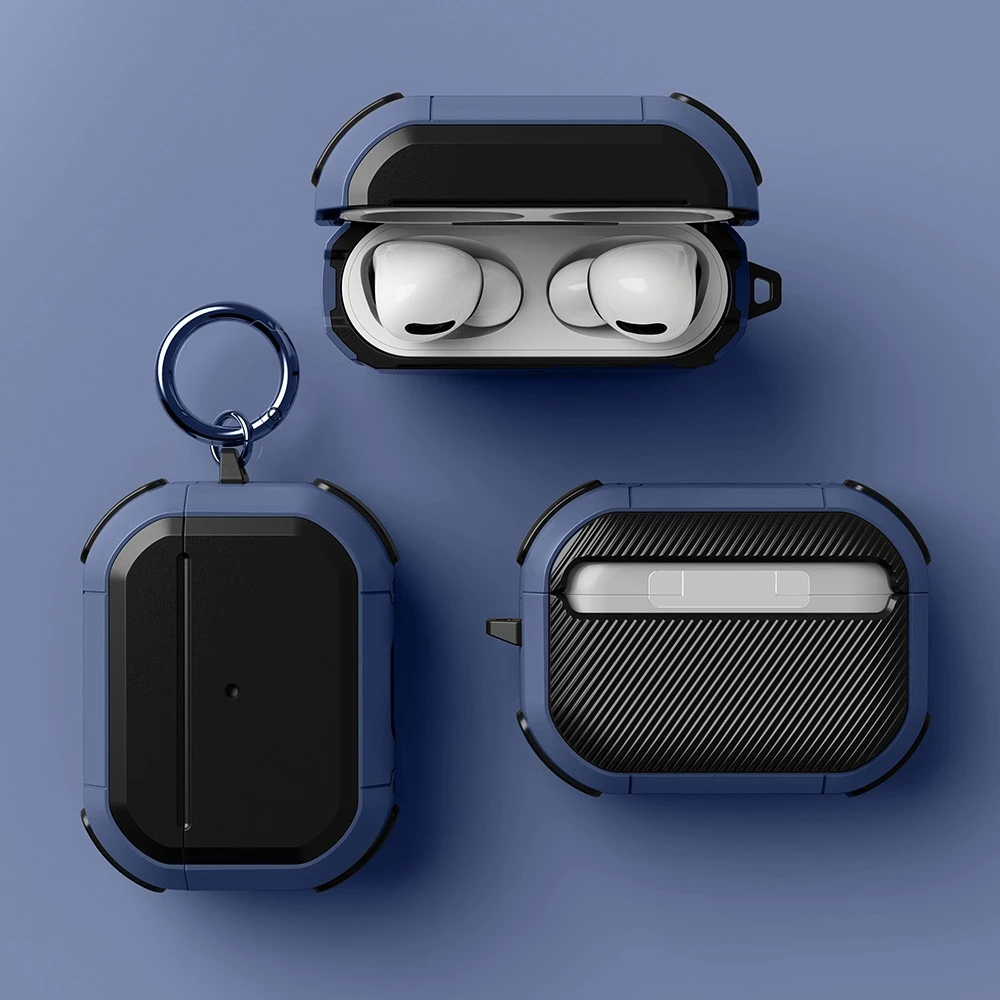 Luxus 3d Mecha Muster Silikon Kopfhörer Fall für Airpods 1 2 3 mit Karchain Schutzhülle Softcover für Airpods Pro 2